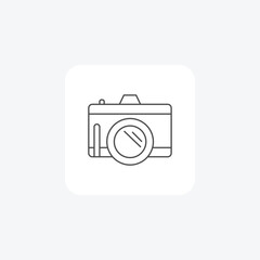 Photography, Photographer, thin line icon, grey outline icon, pixel perfect icon