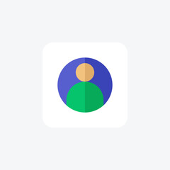 User, Engagement,flat color icon, pixel perfect icon