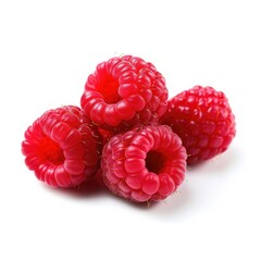 raspberries on white background, raspberries isolated on white background, raspberries splash,...