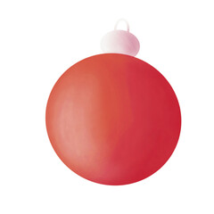 red christmas ball