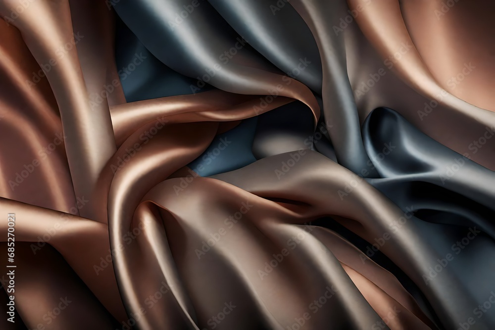 Poster design a visually appealing graphic resource featuring a close-up of a silky fabric texture with a d