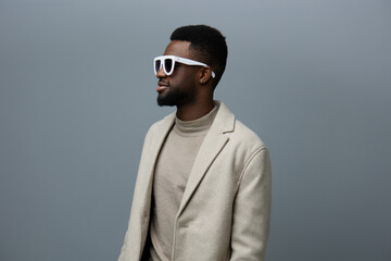 stylish man american model style african fashion portrait american jacket beauty black