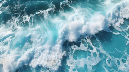 Small ocean waves at Adriatic sea,Generated with AI.