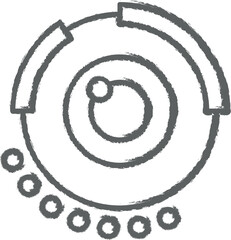 Eyes, technology icon grunge style vector