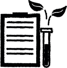 archive, test icon grunge style vector