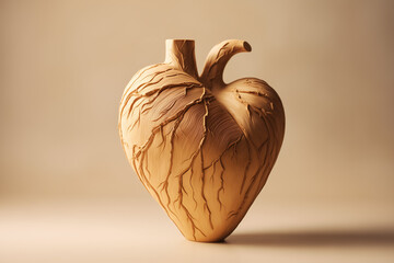 Syndrome du coeur brisé, ventricule en forme de poterie (tako tsubo), urgence médicale cardiaque - obrazy, fototapety, plakaty