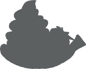 banana ice cream colored dusk style icon grunge style vector