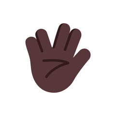 Vulcan Salute: Dark Skin Tone