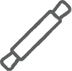 Rolling pin, Italy icon grunge style vector