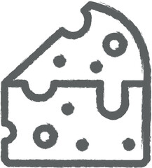 Cheese, Italy icon grunge style vector