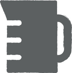 laboratory, beaker icon grunge style vector