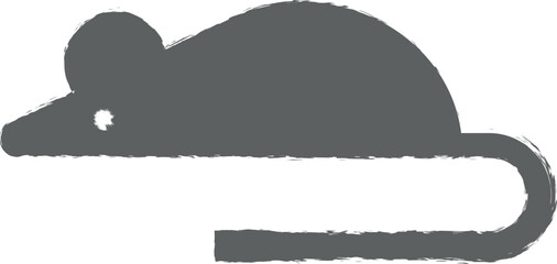 laboratory, mouse icon grunge style vector