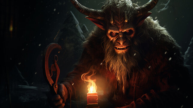 Krampus, Christmas devil folklore character