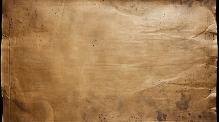 Old paper vintage background, Grunge Retro rustic cardboard brown empty blank space page,Generated Ai