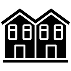 Semi Detached House Icon
