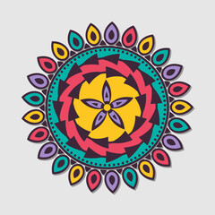 Indian mandala vector