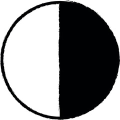 contrast black and white icon grunge style vector