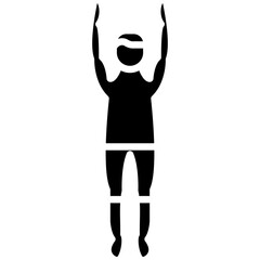 Mountain Pose Upward Icon