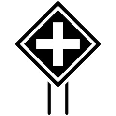 Obraz premium Intersection Icon