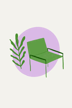 Chair and plant
