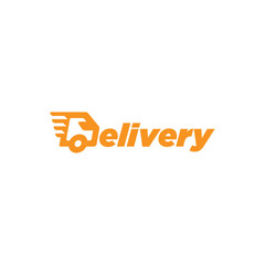Letter D for delivery logo vector.