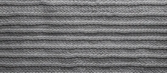 Patterned gray knitted texture copy space image