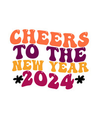 Happy New Year,New Year Bundle, New Year Svg Retro Svg Retro New Year,Svg Cut File Svg,Happy new year 2024,Happy new year Design