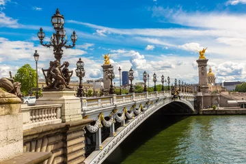 Papier Peint photo autocollant Pont Alexandre III Bridge Pont Alexandre III in Paris, France
