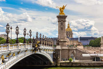 Bridge Pont Alexandre III in Paris, France