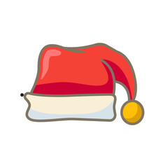 santa hat icon adobe design vector template