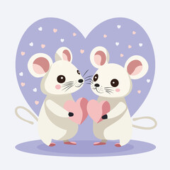 mouse with heart