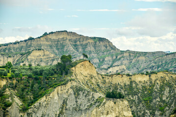 Lucania summer countryside landscape, Val d'Agri, Basilicata, Italy