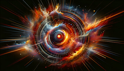 Obraz premium Radiant Energy Abstract