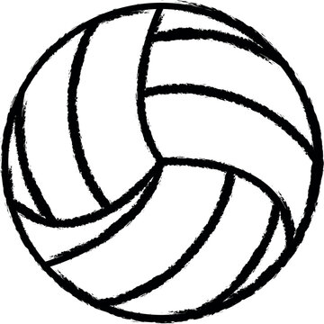 recommend clip art: volleyball outline icon grunge style vector