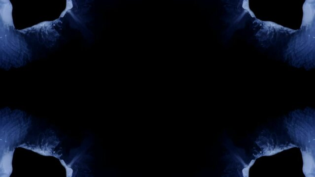 Shimmering Blue At Corners   Perfect for Words in the Middle. Perfect for Titles, Credits,  Transitions,   Dramatic, Unique, Special. NOT computer generated. Based on a closeup in my studio, using a S