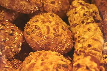 Crispy and Delicious Baked Homemade Bread with Grains