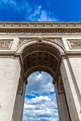 Obraz premium Paris Arc de Triomphe (Triumphal Arch) in Paris, France