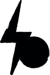 Earth energy icon grunge style vector