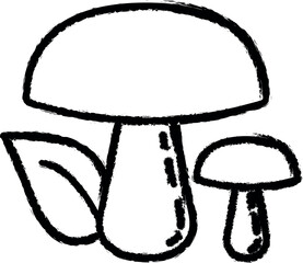 mushroom dusk style icon grunge style vector