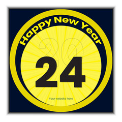 Happy new year Social media post design