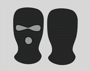 Blackening mask for hiding the person's balaclava