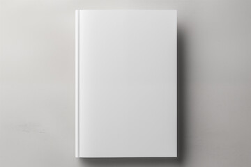 Book cover - Clean blank white Mockup - cover reveal - book launch - gray background - paperback - hardcover - obrazy, fototapety, plakaty