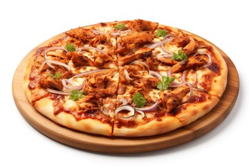 BBQ Chicken Pizza - Icon on white background