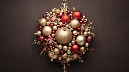 Christmas bauble made of decorative elements