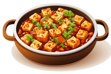 Mapo Tofu - Icon on white background