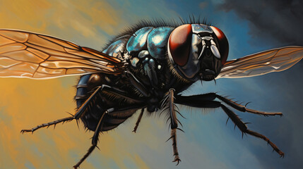 A Close-up of a fly illustration