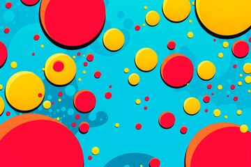 A pop art style with comic bubbles. Comic art illustration background