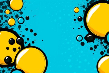 Obraz premium A pop art style with comic bubbles. Comic art illustration background