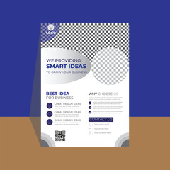 Simple Business flyer template for any kind of company or institute.