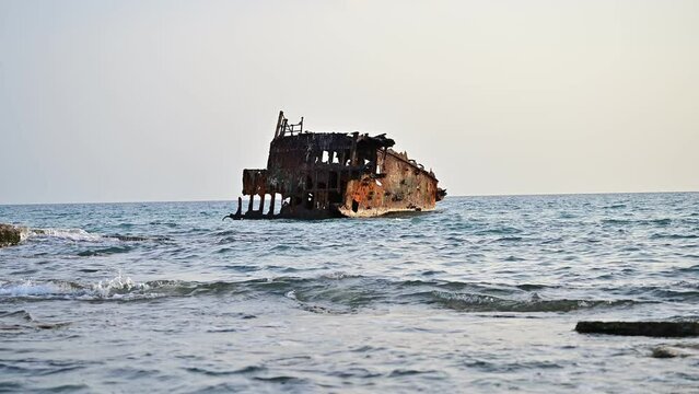 The beautiful old shipwreck
